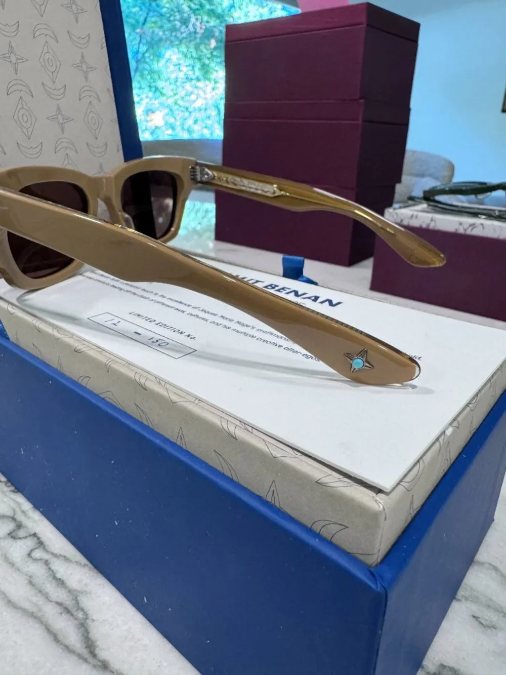 Jacques Marie Mage Dealan x  Umit Benan Tobaco Brown gradient sunglasses